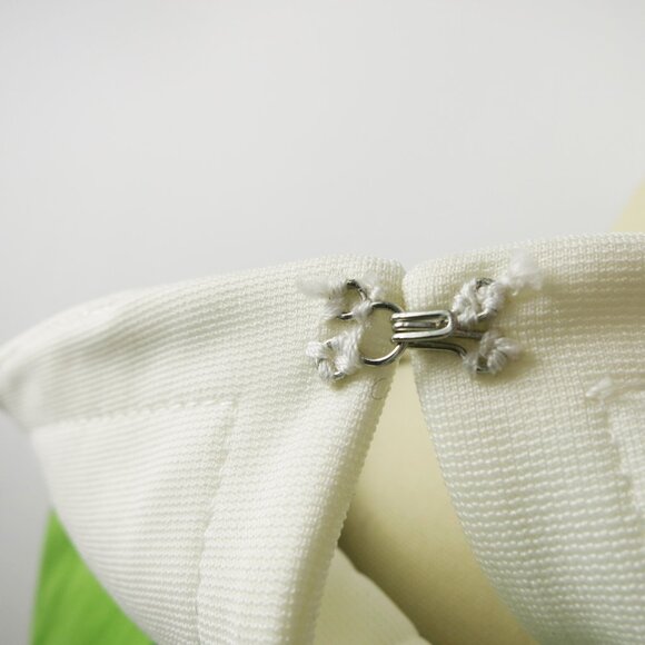 Adorable Lime Green Mod '60s Style Dress with Petal Collar by Fervour Size M - Picture 8 of 14